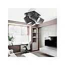 Люстра, світильник TK LIGHTING,4 плафони метал-текстиль 2683, фото 3