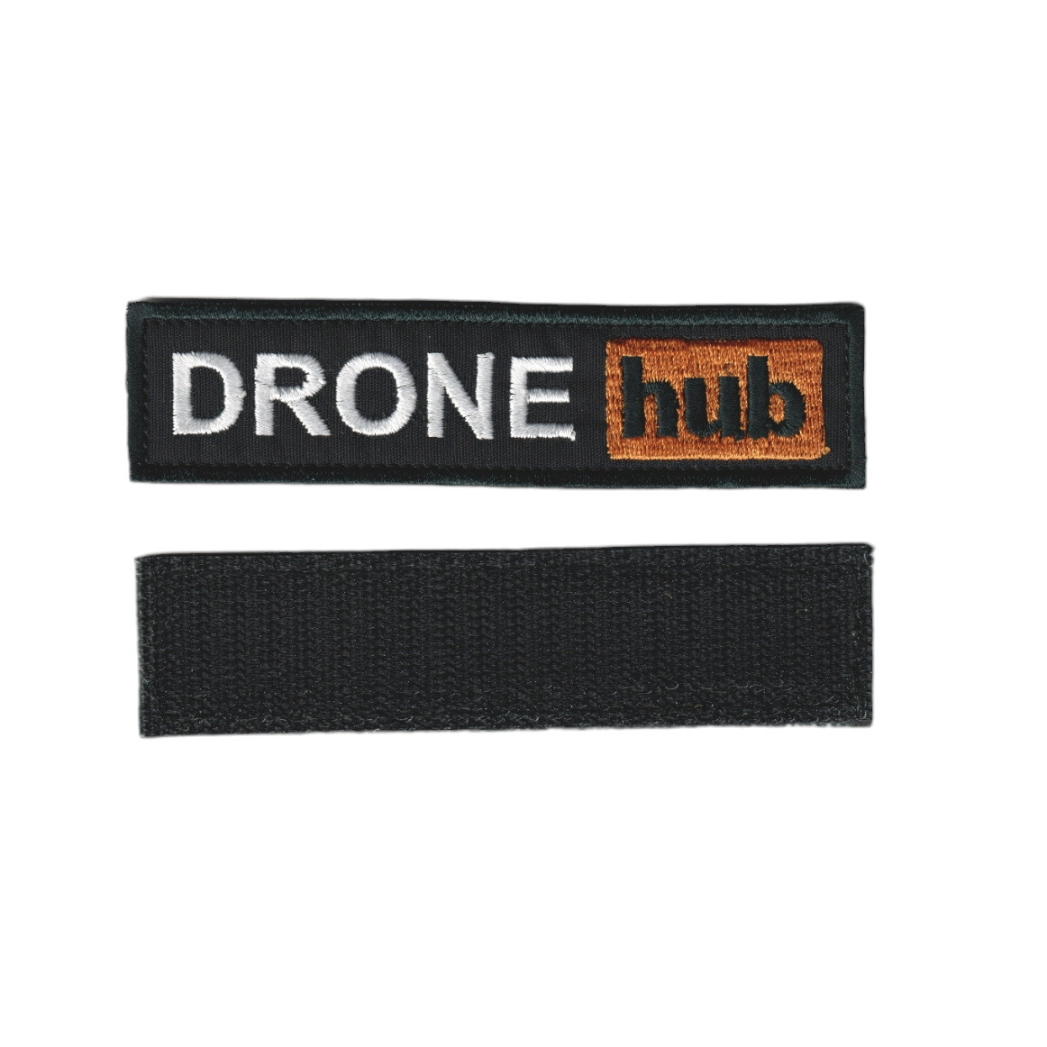 Шеврон Дрон хаб DRONE hub , на чорному, ЗСУ. 8 см * 3,5 см