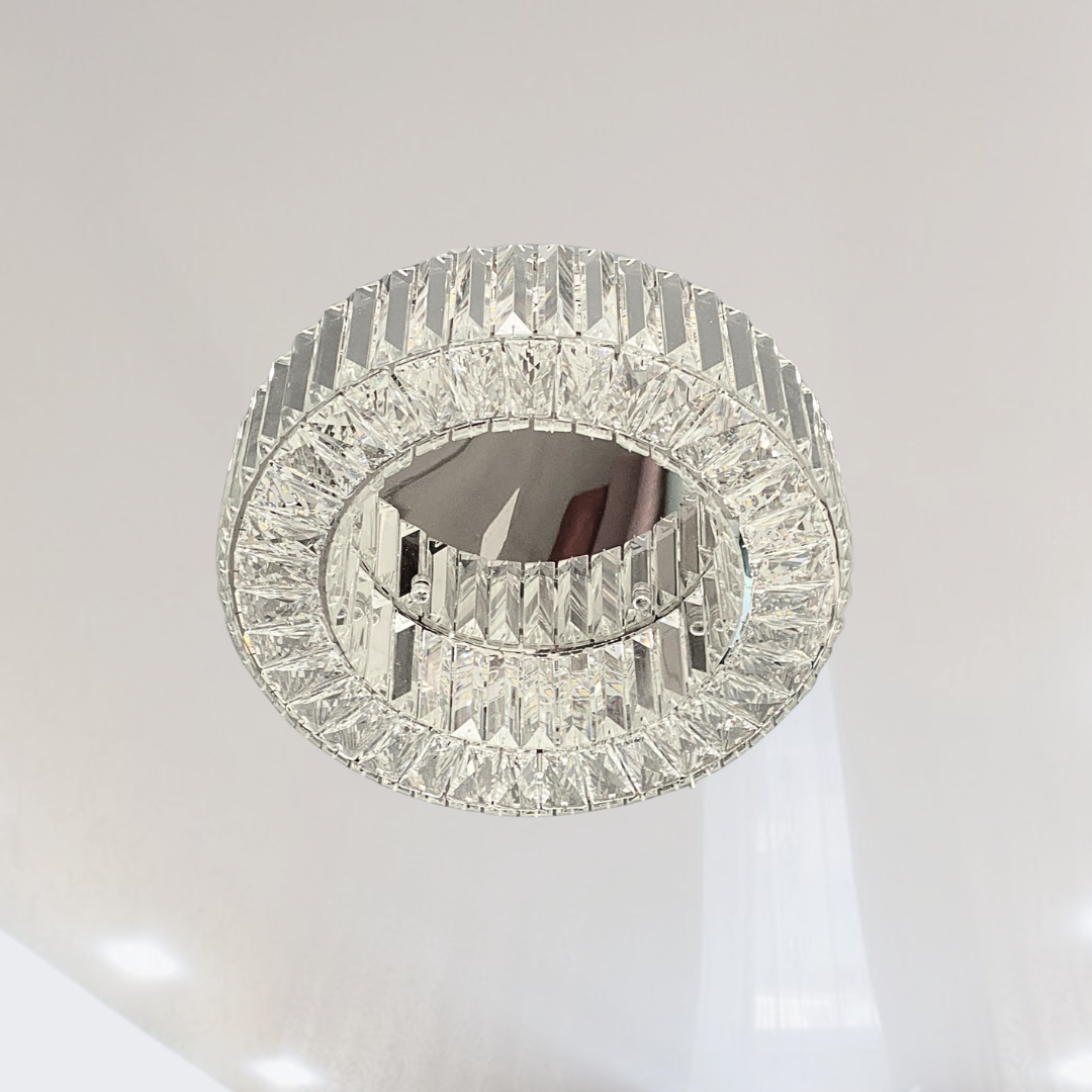 Люстра Led кристали Linisoln 100W до 18 кв.м колір Хром 9597/400