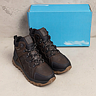 Чоловічі зимові шкіряні черевики Chocolate, фото 5