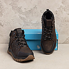 Чоловічі зимові шкіряні черевики Chocolate, фото 7