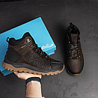 Чоловічі зимові шкіряні черевики Chocolate, фото 9