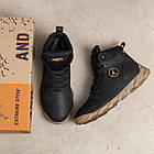 Чоловічі зимові шкіряні черевики Winterized Originals Black, фото 6