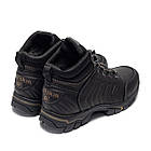 Чоловічі зимові шкіряні черевики WJ Trekking Step Black, фото 4
