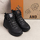 Чоловічі зимові шкіряні черевики WJ Trekking Step Black, фото 5