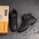 Чоловічі зимові шкіряні черевики WJ Trekking Step Black, фото 10