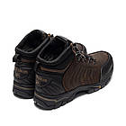 Чоловічі зимові шкіряні черевики WJ Trekking Step Chocolate, фото 4