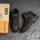 Чоловічі зимові шкіряні черевики WJ Trekking Step Chocolate, фото 10