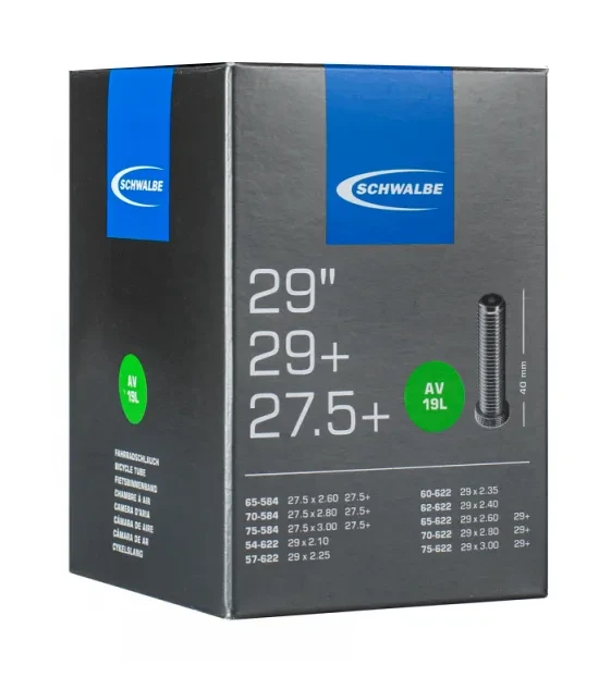 Камера 29+/27,5+ (54/75x584/622) IB AGV 40мм Schwalbe AV19L