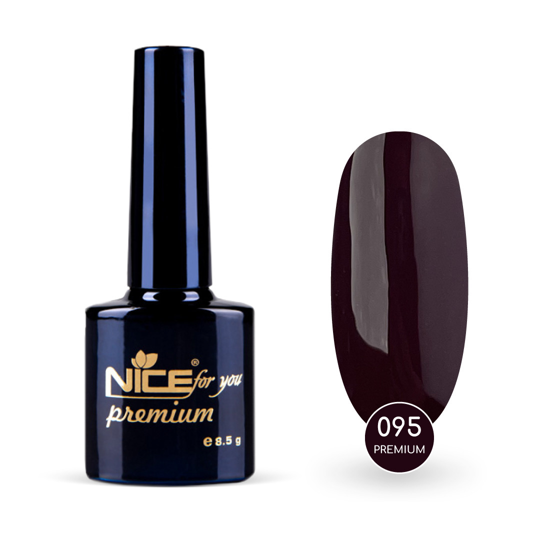 Гель-лак Nice for you Premium №095 Сливовий 8.5 г