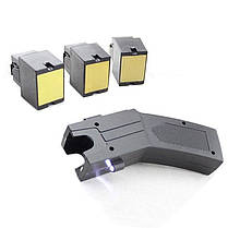 Потужний Стріляючий електроwокер «Taser» + лазер + сирена Топ Продаж тайзер, фото 4