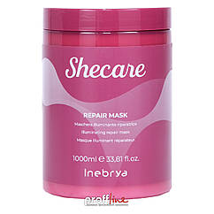 Відновлююча маска для пошкодженого та тьмяного волосся Inebrya Shecare Repair Mask, 1000 мл