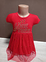 Дитяче плаття Червоне з фатиновою спідницею Туреччина 2-4 роки