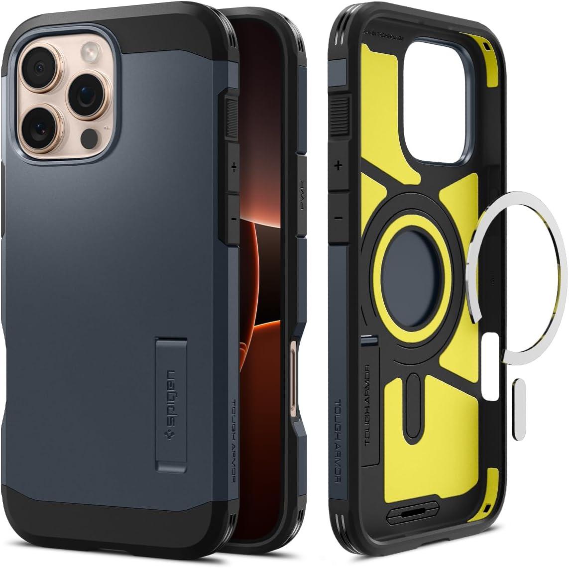 Чохол Spigen Tough Armor Mag MagSafe Metal Slate для iPhone 16 Pro Max ACS08014