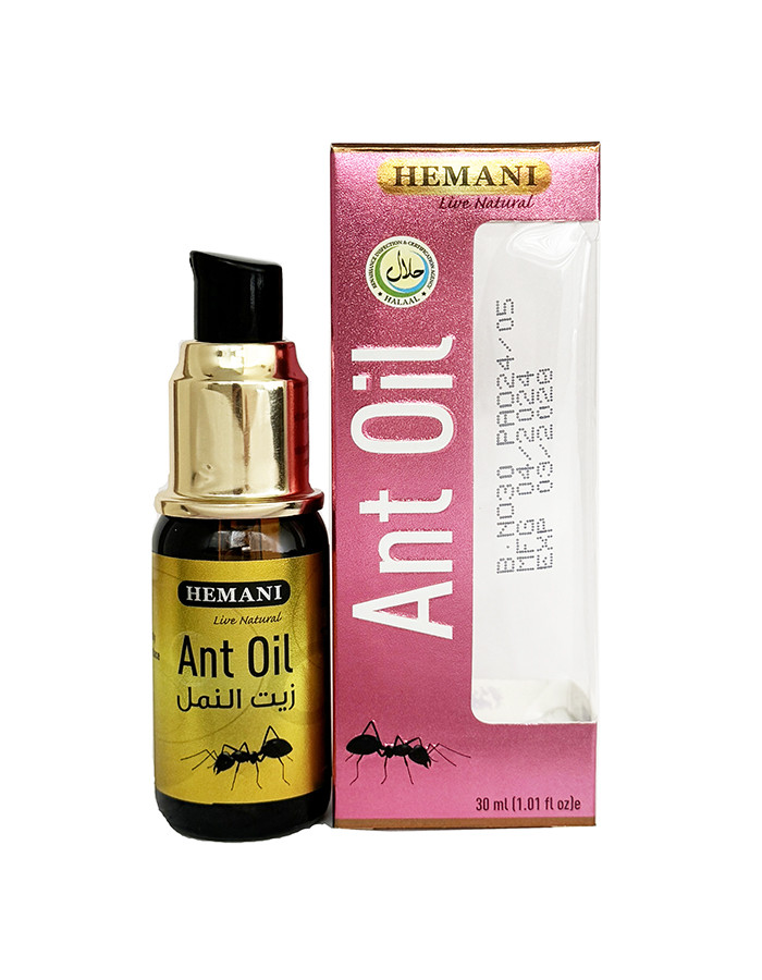 Мурашина олія Hemani Ant oil (вигот. 04.2024) для усунення небажаного волосся 30 мл