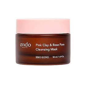 Очищувальна маска з рожевою глиною та трояндою Ondo Beauty 36.5 Pink Clay & Rose Pore Cleansing Mask 50 мл