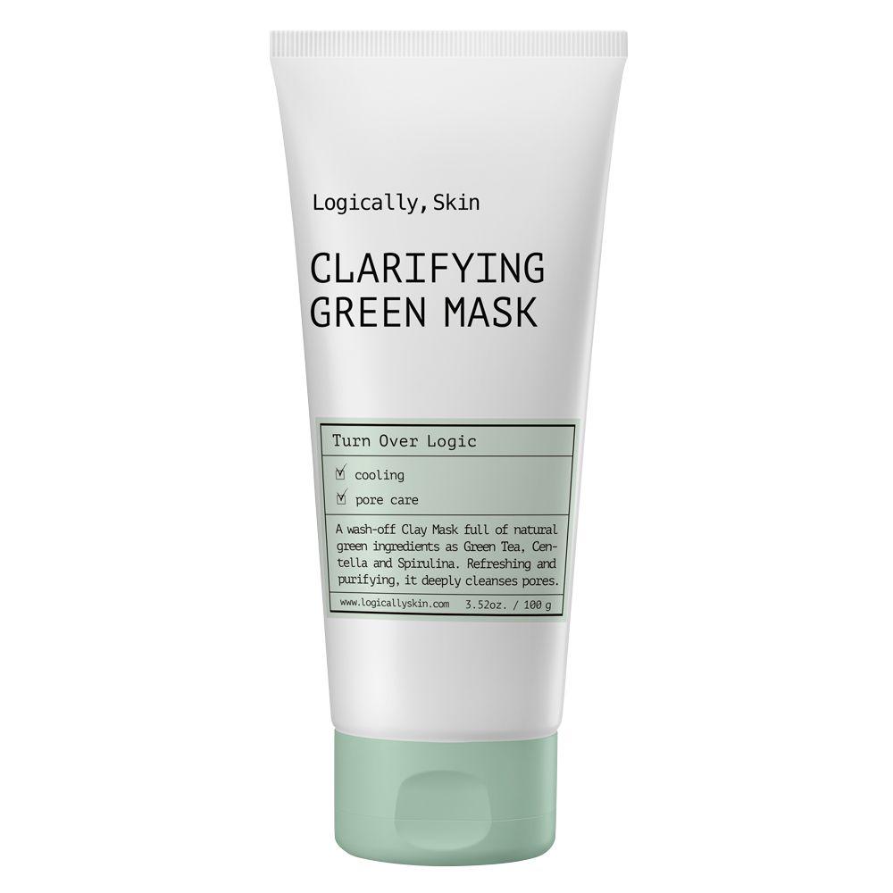 Очищувальна маска з глиною та спіруліною Logically, Skin Clarifying Green Mask 100 г