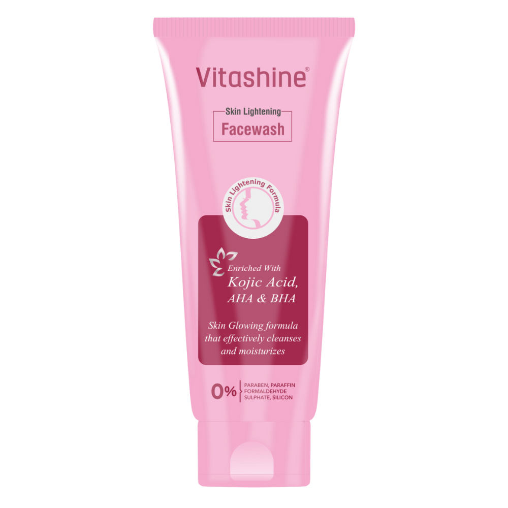 Крем для вмивання ELEGANT Vitashine Kojic Acid, AHA & BHA Facewash 100 г
