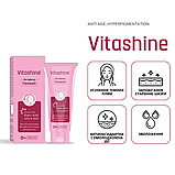 Крем для вмивання ELEGANT Vitashine Kojic Acid, AHA & BHA Facewash 100 г, фото 3
