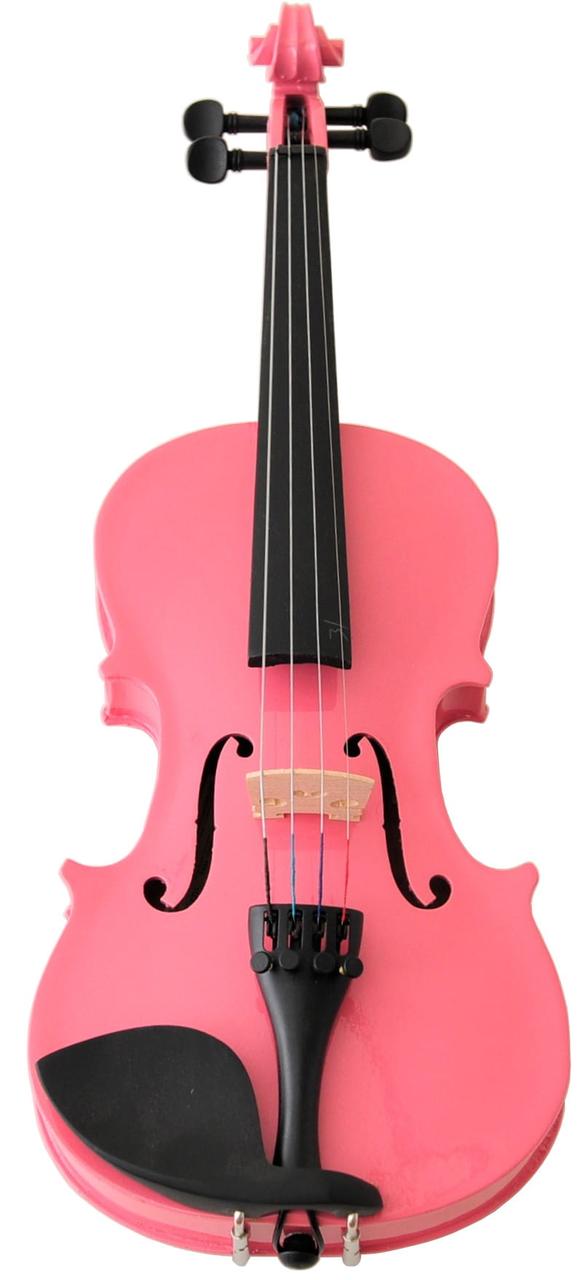 Дерев'яна скрипка 3/4 PRIMA SOLOIST в рожевому кольорі