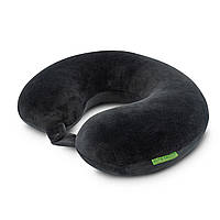 Подушка для подорож PMF 001-1 ортопедична 305x285x100. Чорна з кнопкою