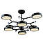 Чорна Led люстра 192W з 8 плафонами до 25 м² Sirius N5502/8, фото 4