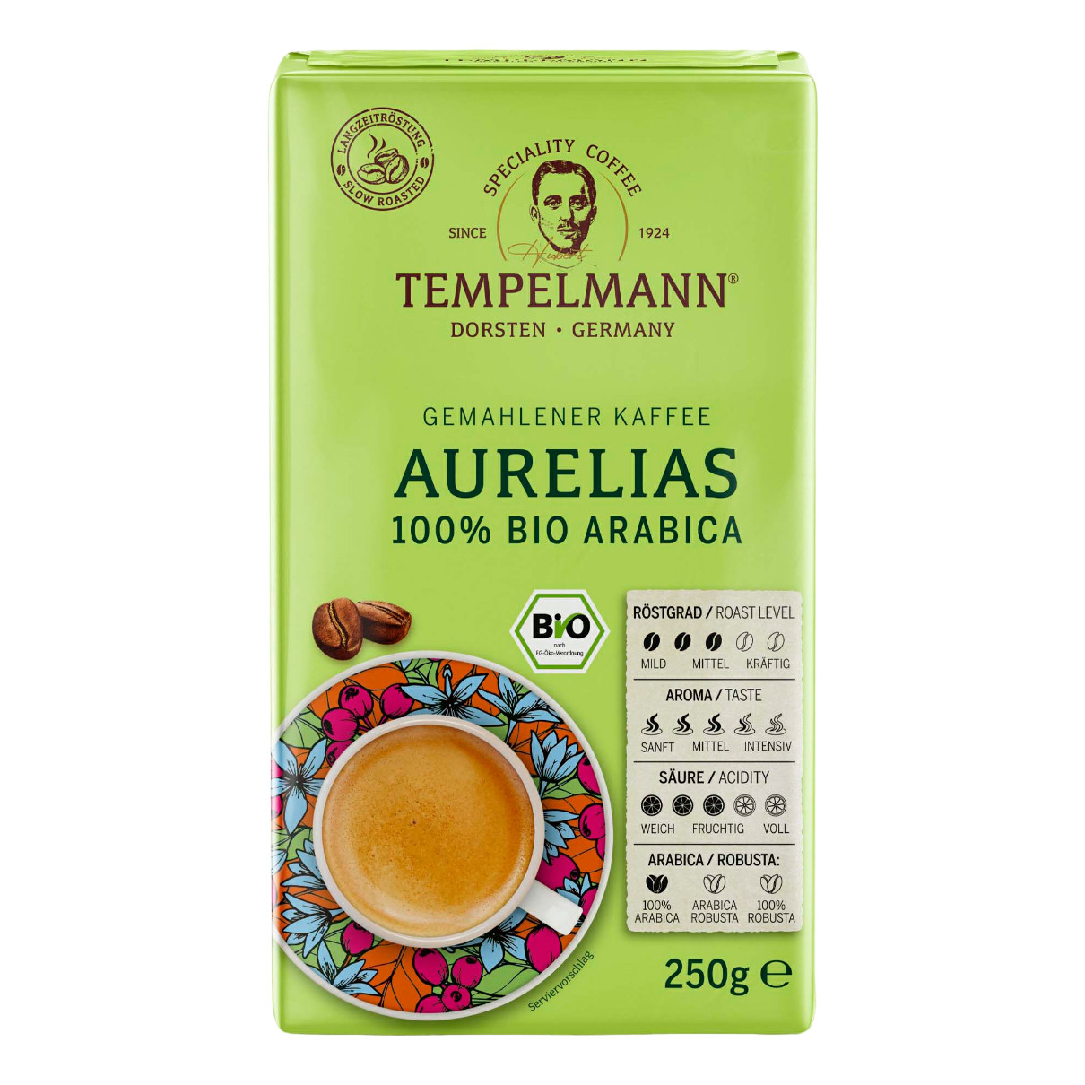 Кава мелена Tempelmann AURELIAS 250г