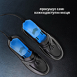 Сушарка для гірськолижних лижних черевиків, електрична сушка для взуття, підігрів для взуття Hechpro синя 2564з, фото 6