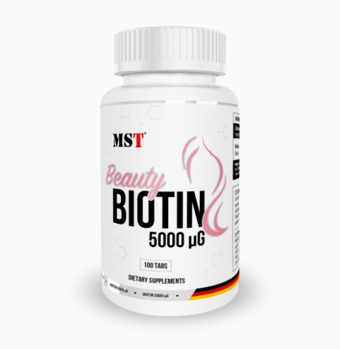 Біотин Biotin 5000 мкг MST 100 таблеток