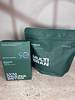 Набор для похудения детоксикации и дренирующего эффекта,клетчатка Multi bran +LYM drain&detox 90 капсул Choice