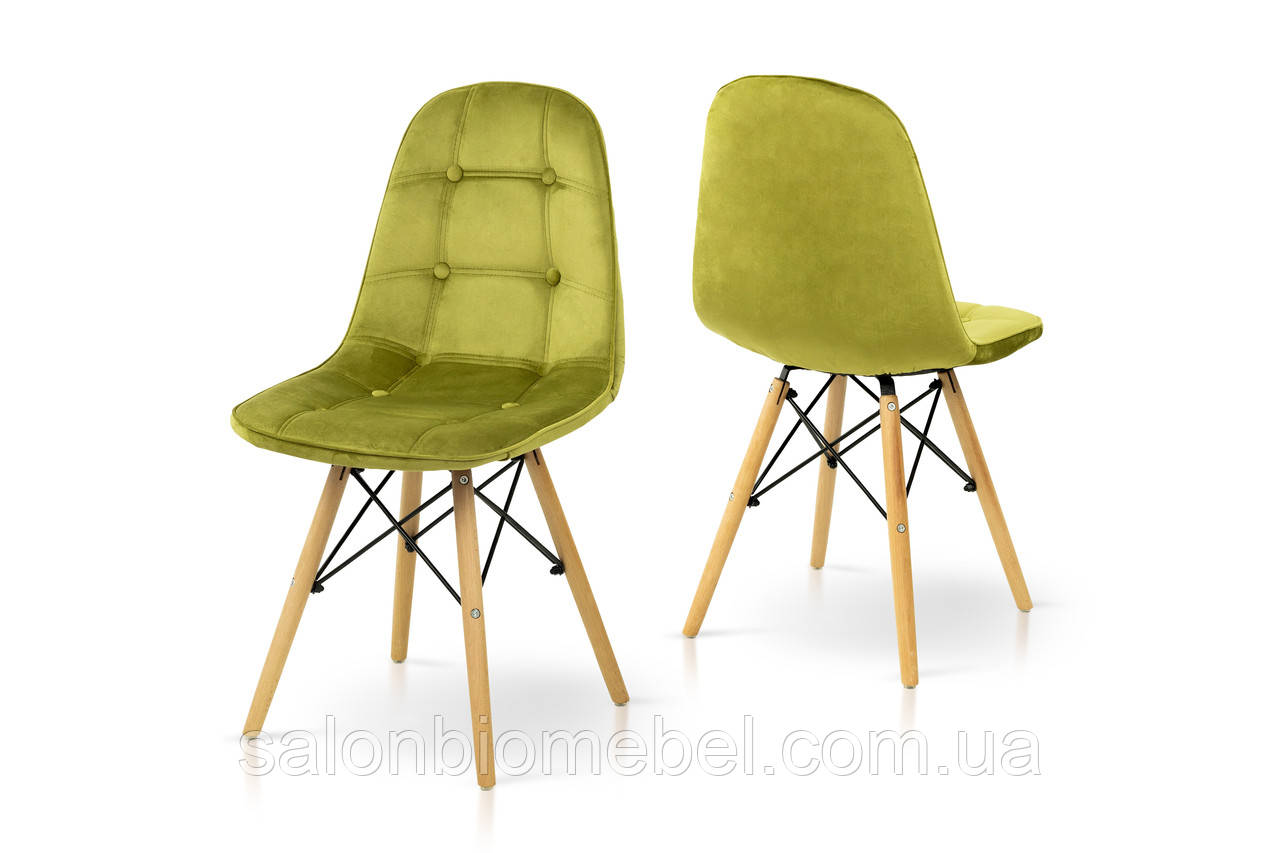 Стілець Джастін (Велюр оливковий), фото 1