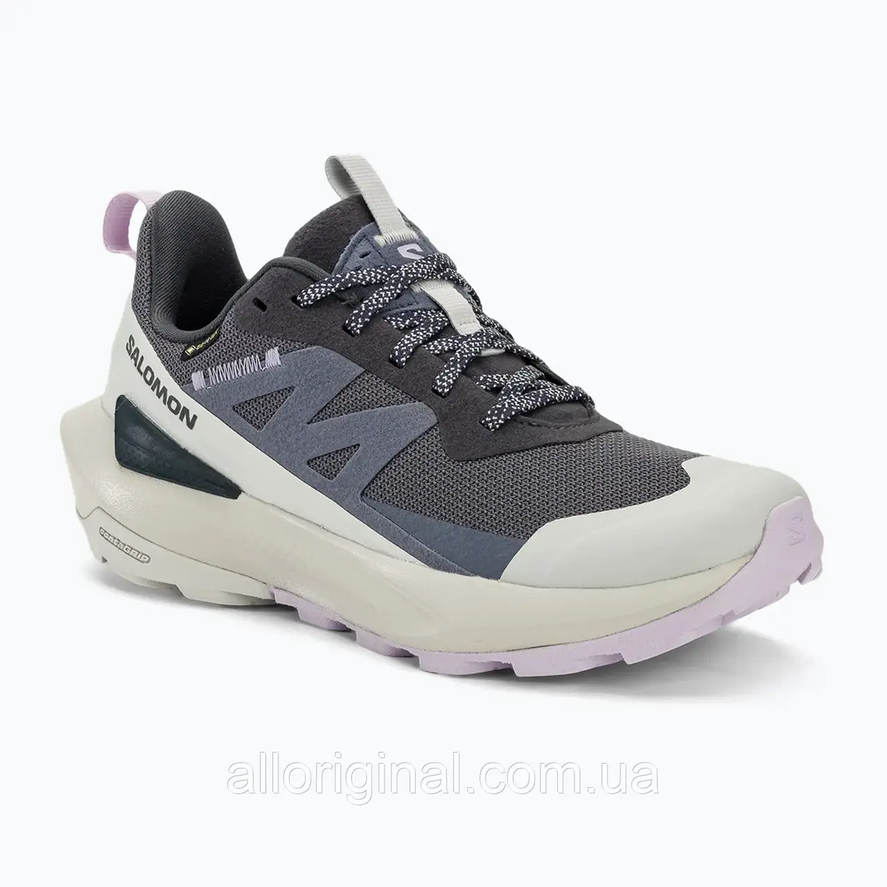 AllOriginal com ua Жіночі туристичні черевики Salomon Elixir Activ GTX індія чорнило/льодовик сірий/пелюстка