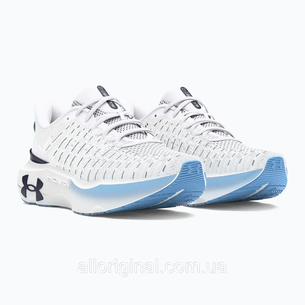 AllOriginal com ua Жіночі бігові кросівки Under Armour Infinite Elite білі/сірі/сірий ореол/північно-чорний, фото 1