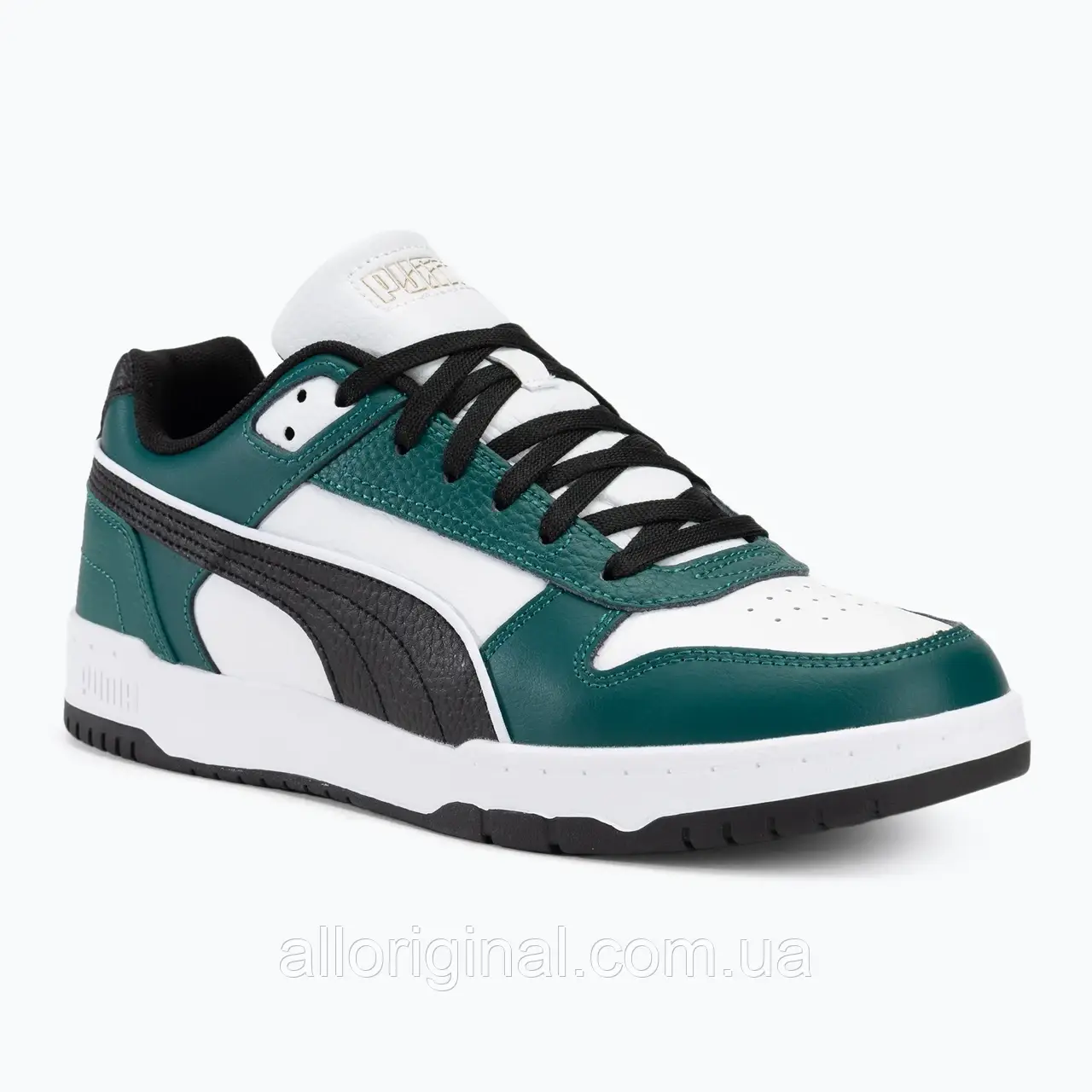 AllOriginal com ua Кросівки PUMA RBD Game Low puma white/puma black/malachite/puma gold РОЗМІРИ ЗАПИТУЙТЕ