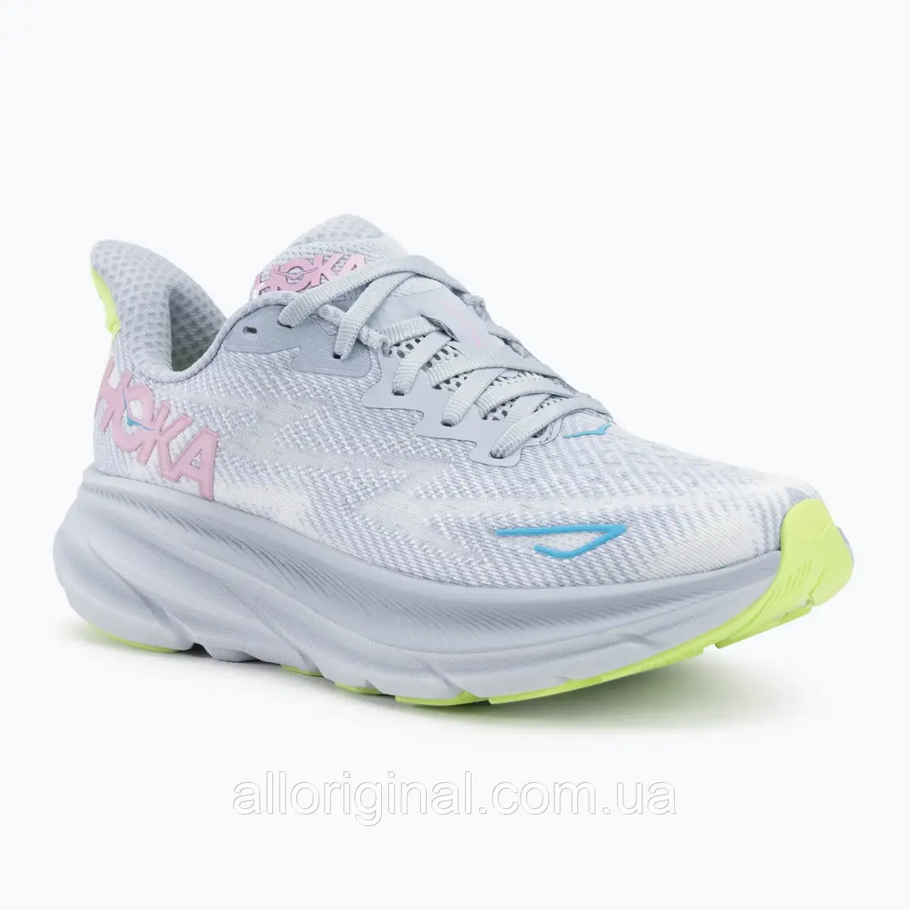 AllOriginal com ua Кросівки для бігу жіночі HOKA Clifton 9 Wide gull/sea ice РОЗМІРИ ЗАПИТУЙТЕ
