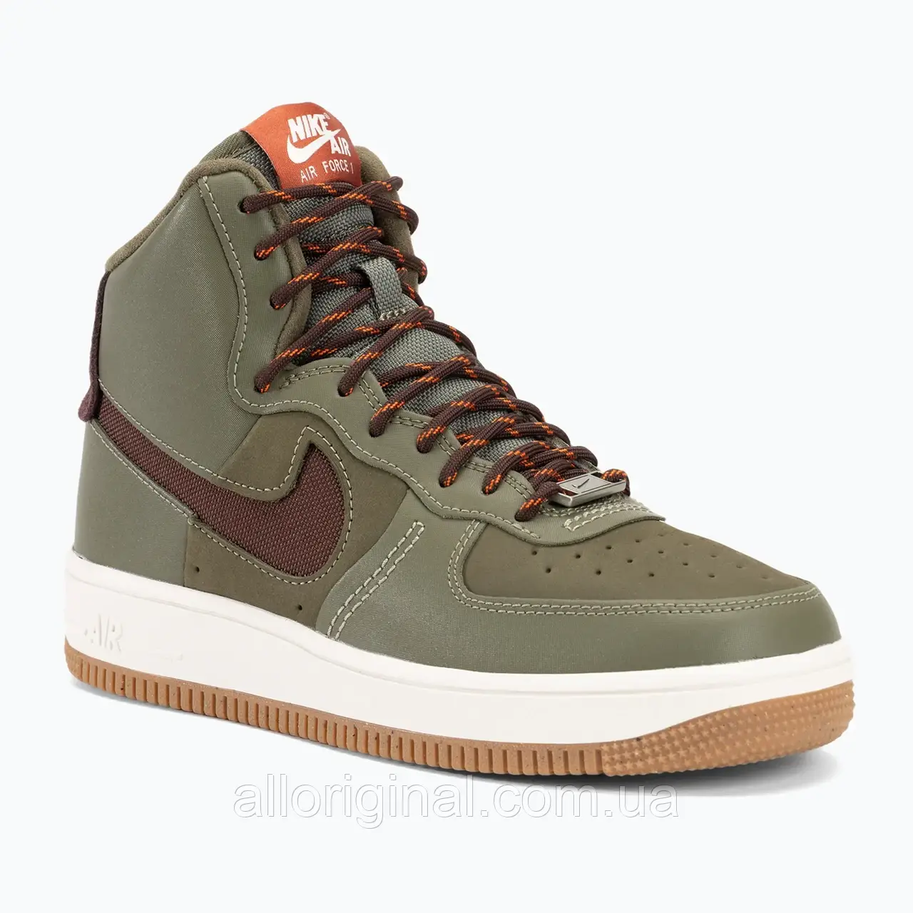 AllOriginal com ua Кросівки жіночі Nike Air Force 1 Sculpt Wild medium olive/earth phantom gum/medium brown