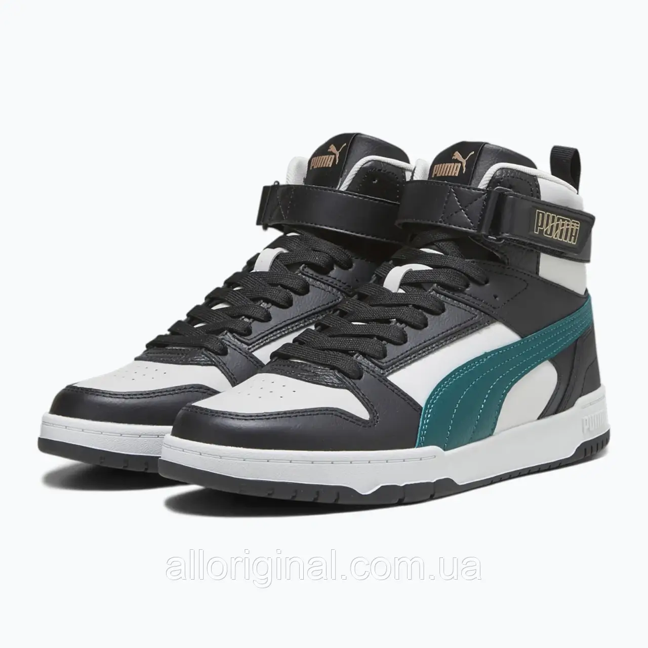 AllOriginal com ua Кросівки PUMA RBD Game cool light gray/malachite/puma black/puma gold РОЗМІРИ ЗАПИТУЙТЕ