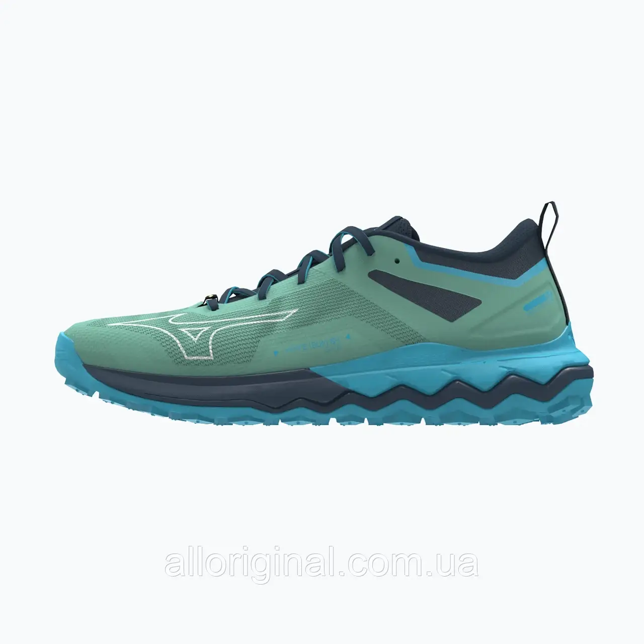 AllOriginal com ua Кросівки для бігу жіночі Mizuno Wave Ibuki 4 GTX dusty jade green/nimbus cloud/river blue