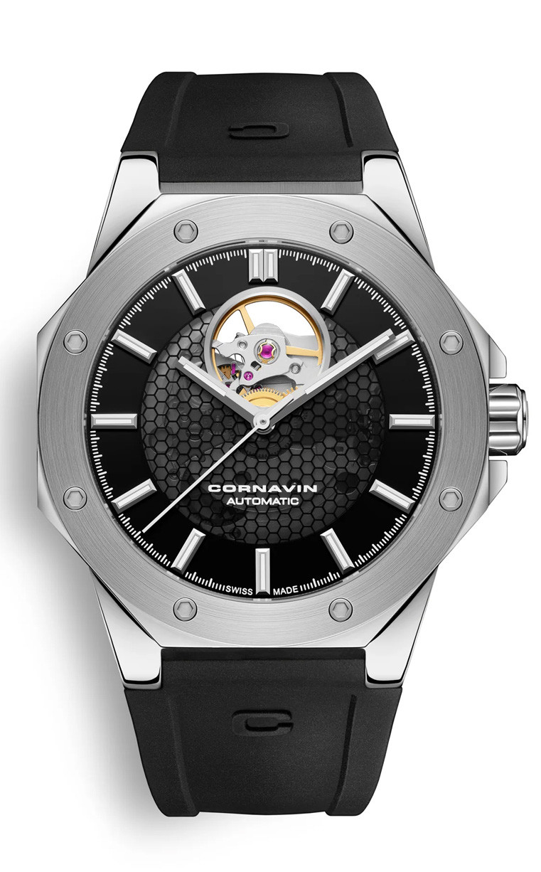 Годинник CORNAVIN 80 OH.01.R Open Heart auto