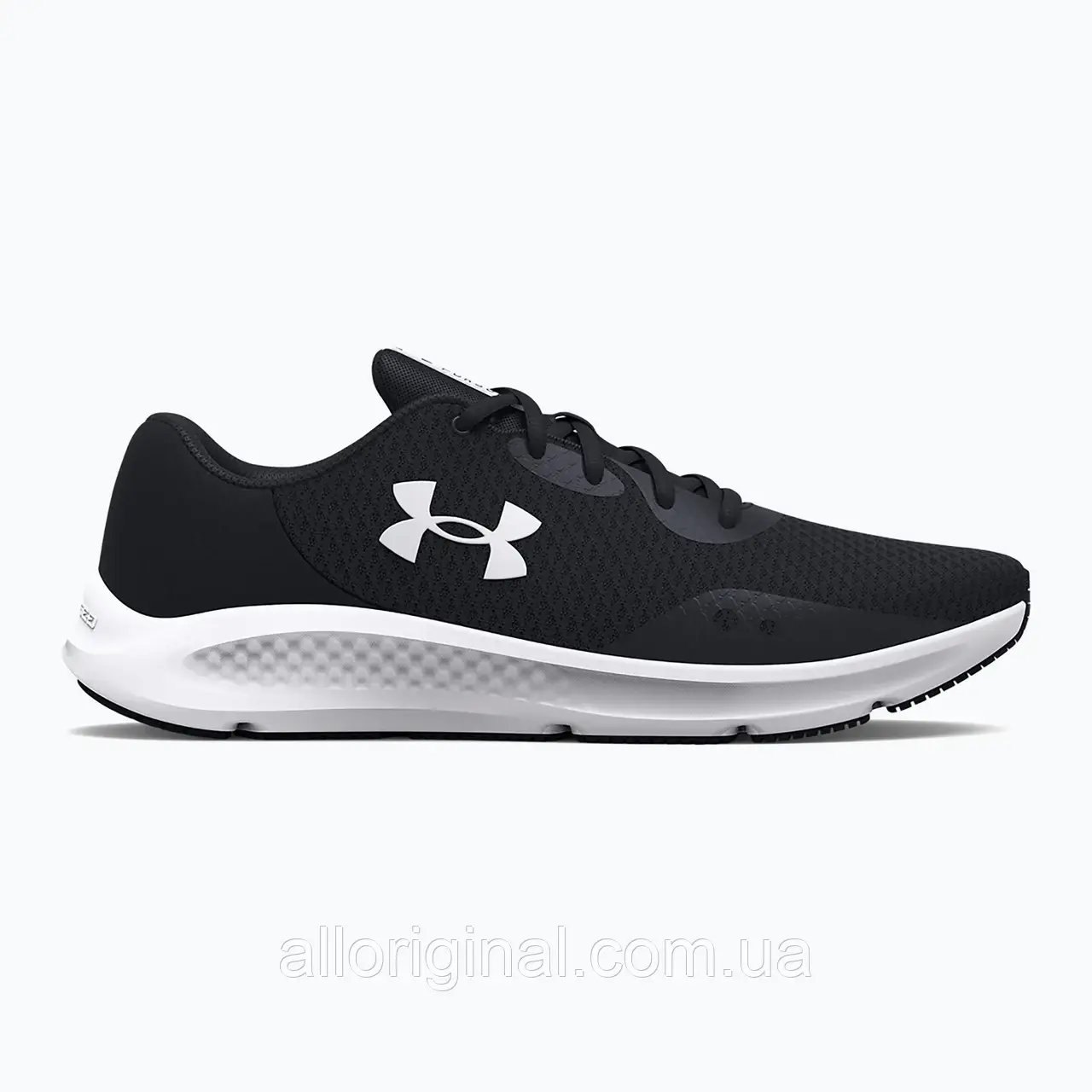 AllOriginal com ua Жіночі кросівки Under Armour Charged Pursuit 3 чорний/чорний/білий РОЗМІРИ ЗАПИТУЙТЕ