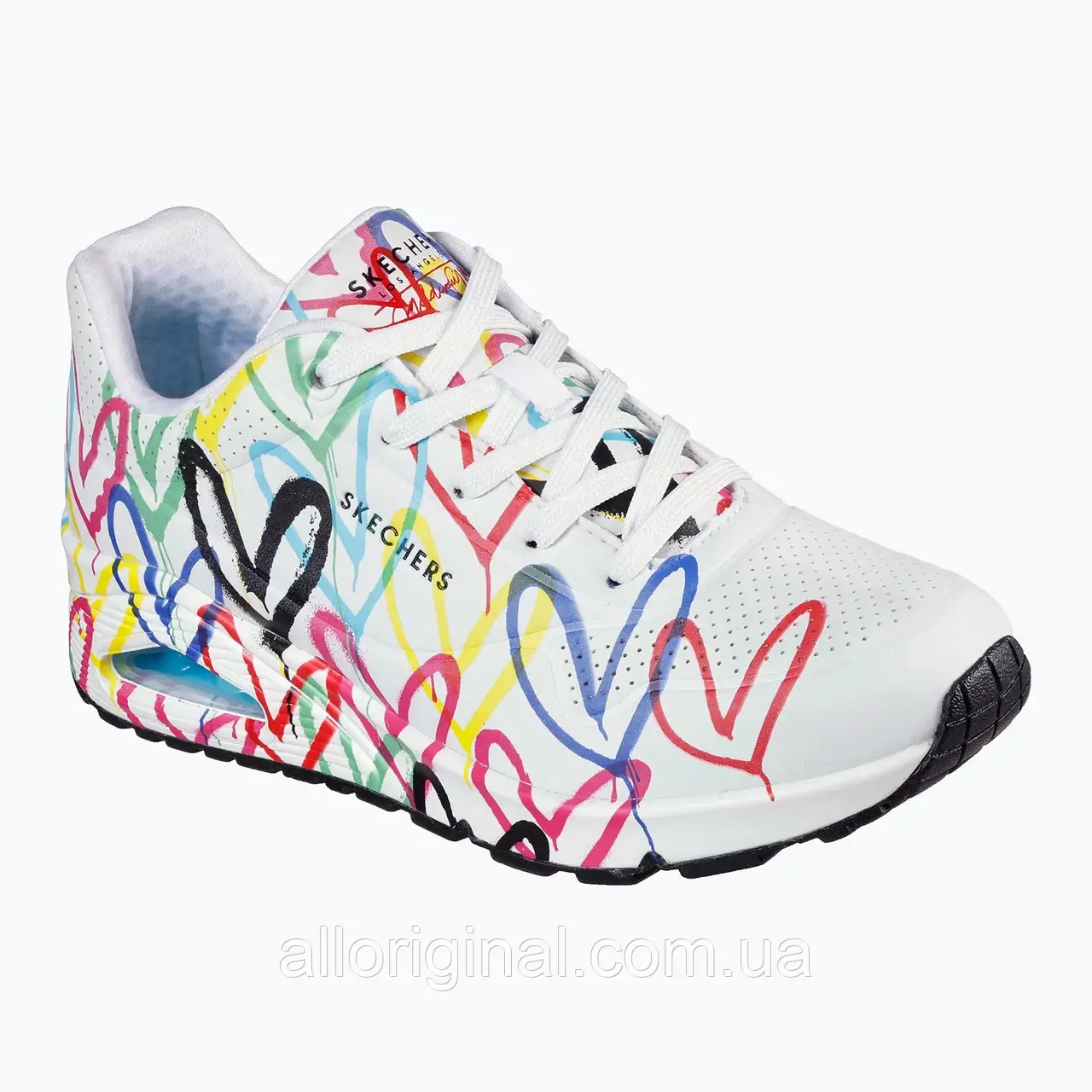 AllOriginal com ua Кросівки жіночі SKECHERS JGoldcrown Uno Spread The Love white/multicolor РОЗМІРИ ЗАПИТУЙТЕ