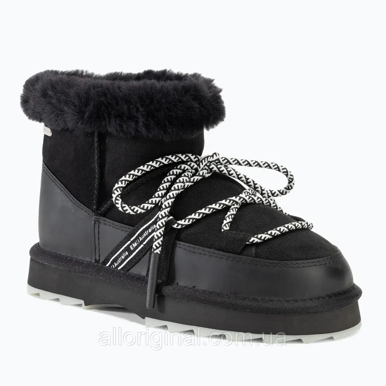 AllOriginal com ua Черевики жіночі EMU Australia Blurred Micro black РОЗМІРИ ЗАПИТУЙТЕ