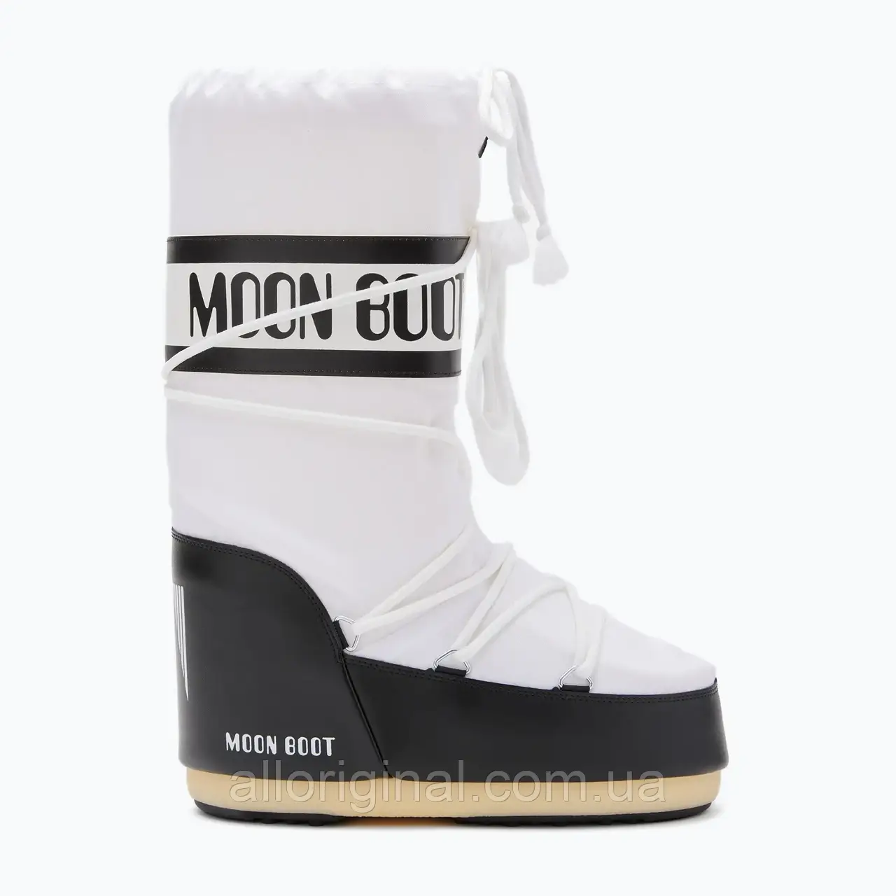 AllOriginal com ua Жіночі снігоступи Moon Boot Icon Nylon чорний/білий РОЗМІРИ ЗАПИТУЙТЕ