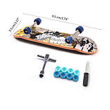 Пальчик фінгер самокат скейт-фінгерборд ролики шорти ремкомплект, фото 6