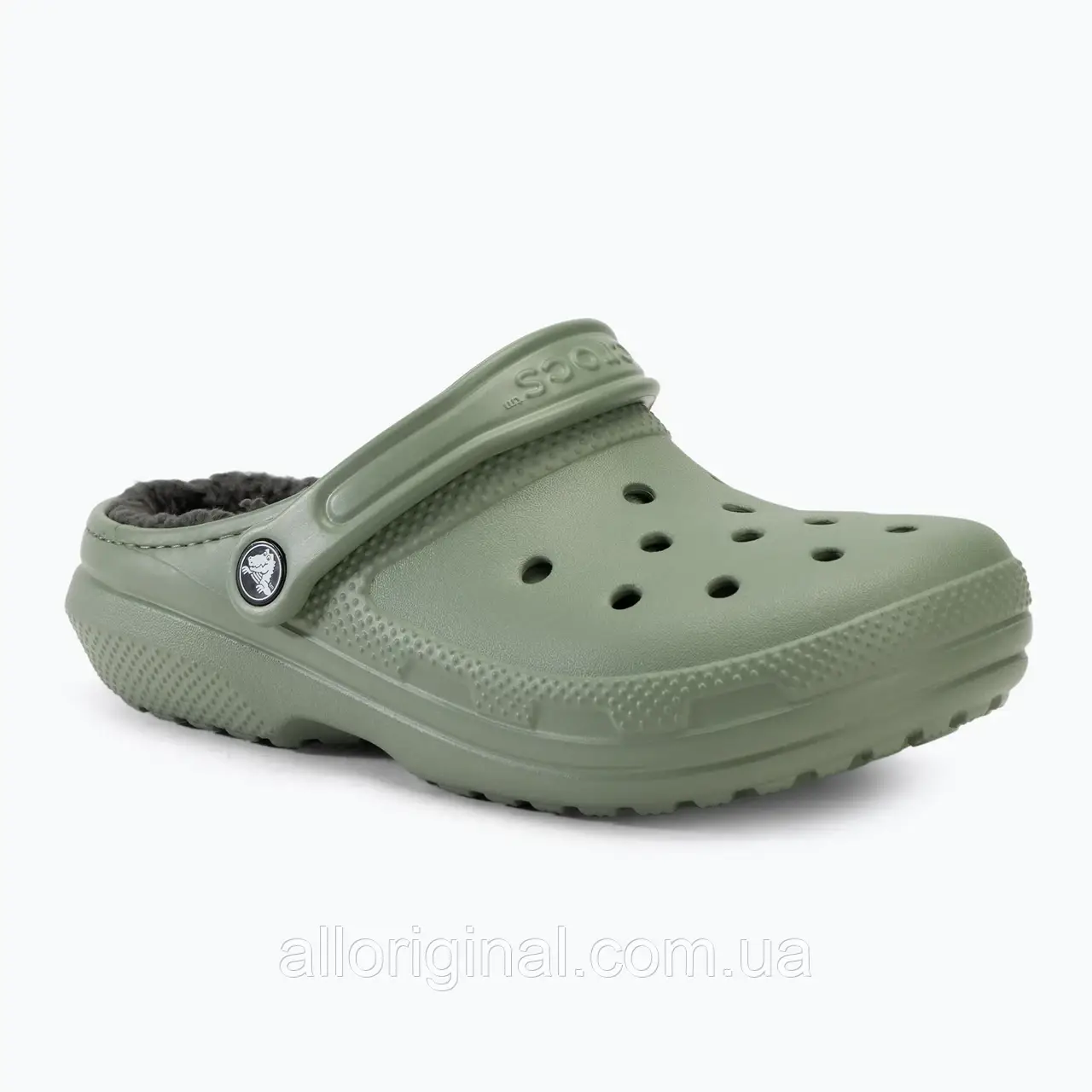 AllOriginal com ua Шльопанці Crocs Classic Lined Clog мох/мульти шльопанці РОЗМІРИ ЗАПИТУЙТЕ