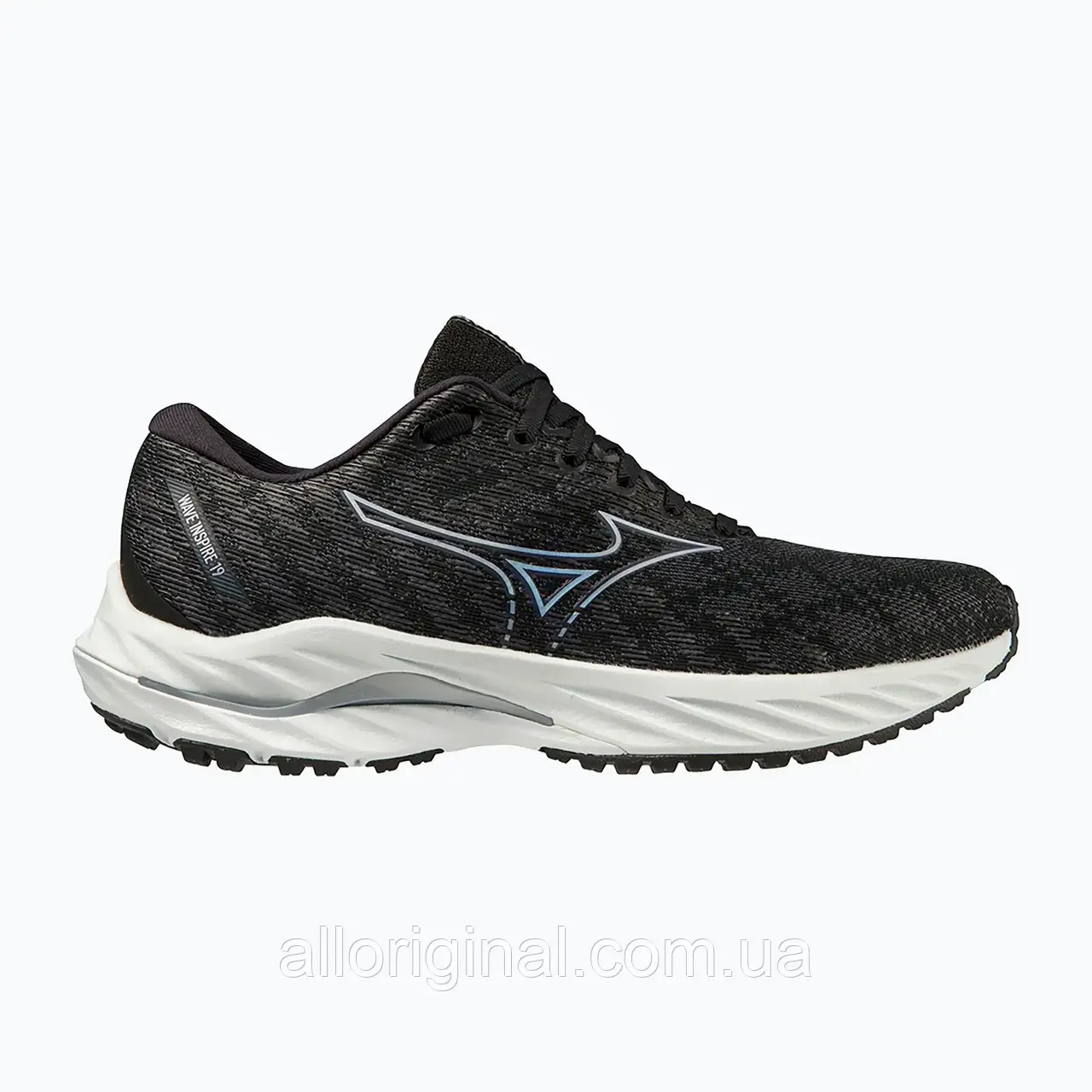 AllOriginal com ua Кросівки для бігу жіночі Mizuno Wave Inspire 19 D black/ silver/ snowcrest РОЗМІРИ