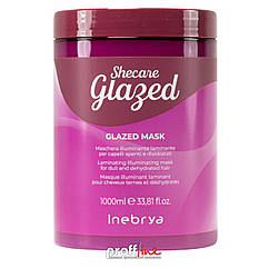 Відновлююча маска для пошкодженого волосся з ефектом глазурі Inebrya Shecare Glazed Mask, 1000 мл