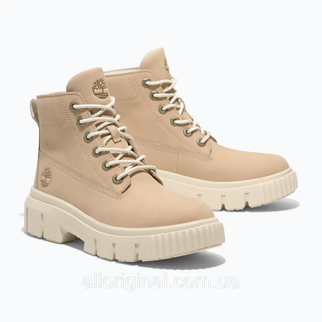 AllOriginal com ua Жіночі нубукові черевики Timberland Greyfield світло-бежевого кольору РОЗМІРИ ЗАПИТУЙТЕ