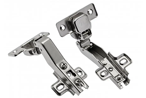 Завіса меблева кутова 45° GTV ZP-COCAKT45H2-BE без пружини планка H=2