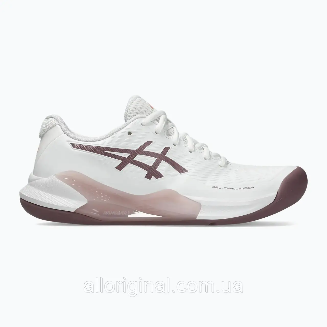 AllOriginal com ua Кросівки для тенісу жіночі ASICS Gel-Challenger 14 Indoor white/dusty mauve РОЗМІРИ